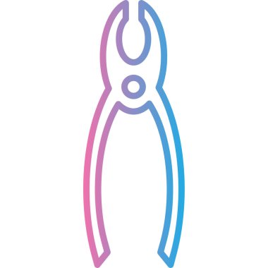 Renkli bir makasın vektör çizimi