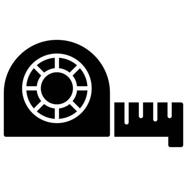 Cetvel simgesi. Cetvel vektör simgesi web için basit örnek