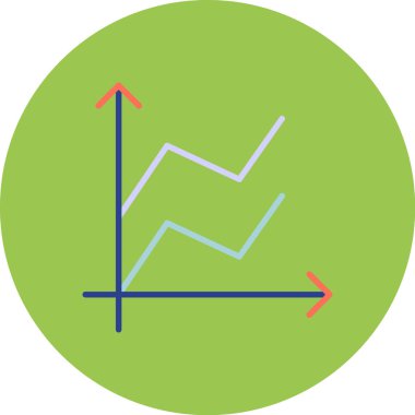 Pasta grafiği simgesi. düz dizayn. 10 saniye..