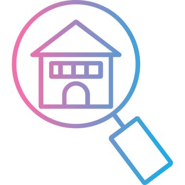 Modern ev simgesinin vektör illüstrasyonu