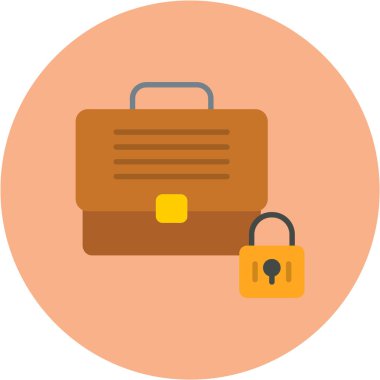 Çanta. Web simgesi basit illüstrasyon