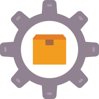 İş yassı vektör simgesi. düz simge