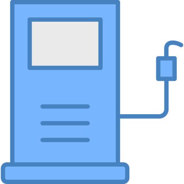 Pil. Web simgesi basit illüstrasyon