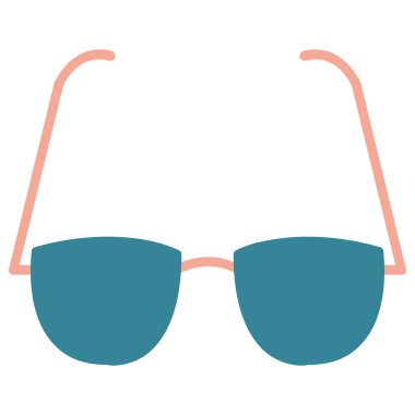 Güneş gözlüğü. Web simgesi basit illüstrasyon