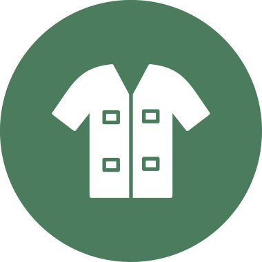 shirt simgesi vektör illüstrasyonu