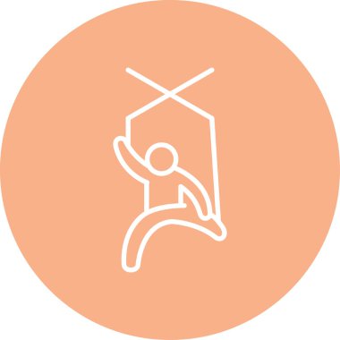 Salla. Web simgesi basit illüstrasyon