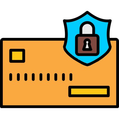 Güvenlik simgesini ana hatlar biçiminde kilitle