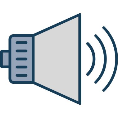 ses hoparlörü vektörü simgesi