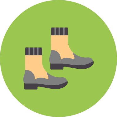 Bir çift ayakkabının vektör düzlüğü simgesi