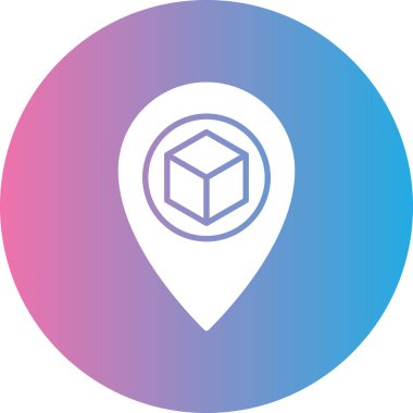 Konum pin simgesinin vektör illüstrasyonu