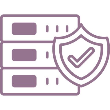 veri koruma kalkanı simgesi - taslak biçimi