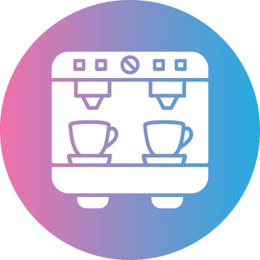 Kahvaltı. Web simgesi basit illüstrasyon