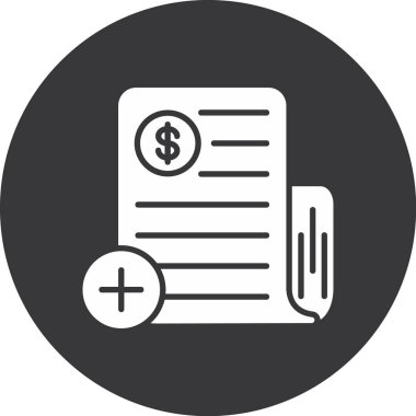 belge simgesi, vektör illüstrasyonu. tasarım ögesi