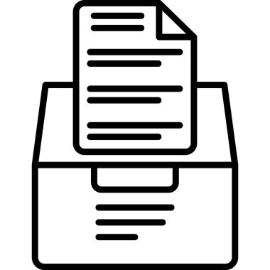 Belge dosyasının vektör illüstrasyonu