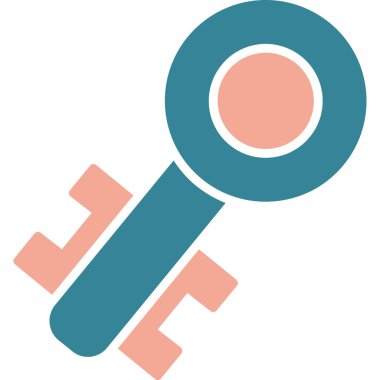 Anahtar. Web simgesi basit illüstrasyon