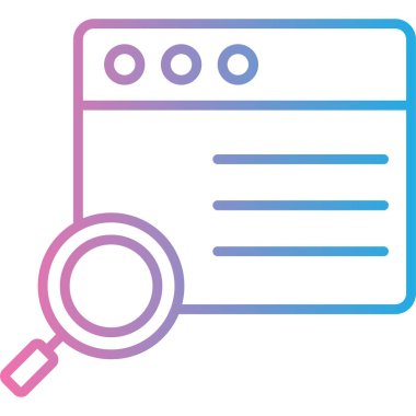 seo modern simgesinin vektör illüstrasyonu