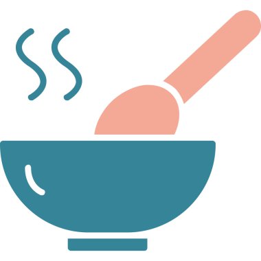 yemek pişirme ikonu düz stil