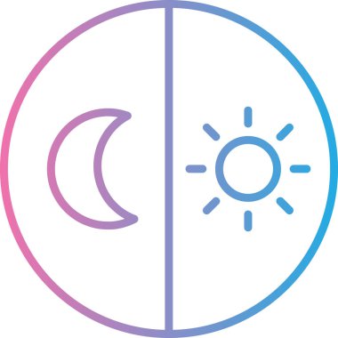 Ay. Web simgesi basit illüstrasyon