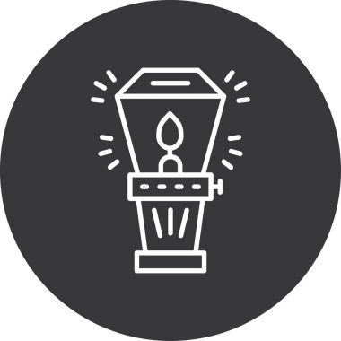 Modern b 'nin vektör illüstrasyonunda fener simgesi eksikliği