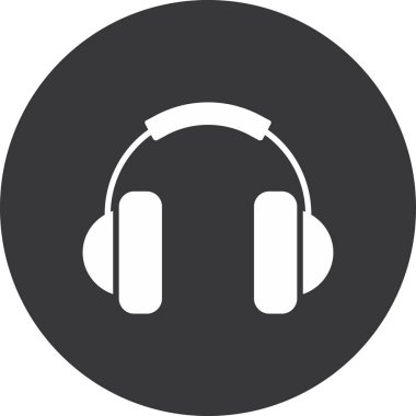 Müzik simgesi vektör illüstrasyonu