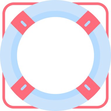 yaşam şamandırası vektör simgesi, modern biçim