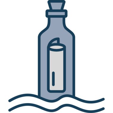 Su. Web simgesi basit illüstrasyon