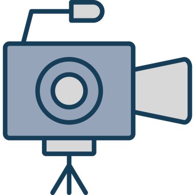 Kamera. Web simgesi basit illüstrasyon