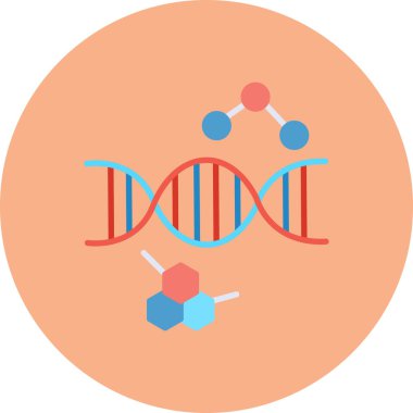 Bir molekül yapısının vektör çizimi