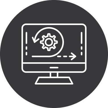 seo modern simgesinin vektör illüstrasyonu