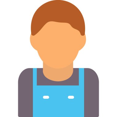 avatar erkek insanlar düz stil simgesi