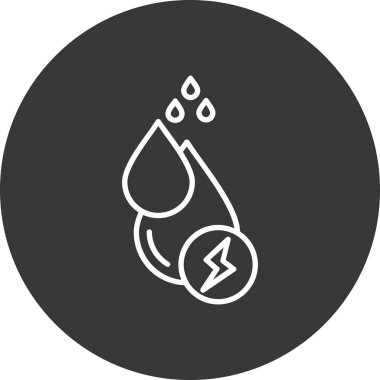 Su damlasının vektör çizimi