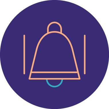 Çan ikonu. Web illüstrasyonu