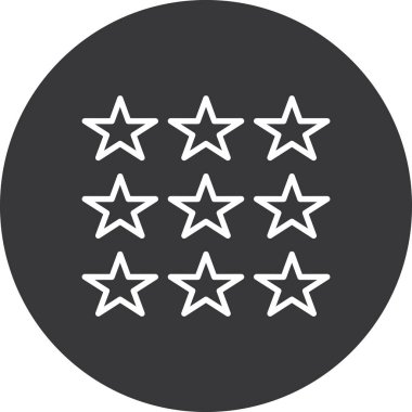 Yıldız simgesi vektör illüstrasyonu