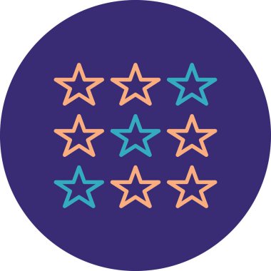 Yıldız simgesi. Vektör çizimi. Yıldız simgesi vektörü. Web simgesi