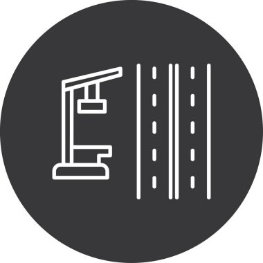 Modern oto tamir simgesinin vektör illüstrasyonu