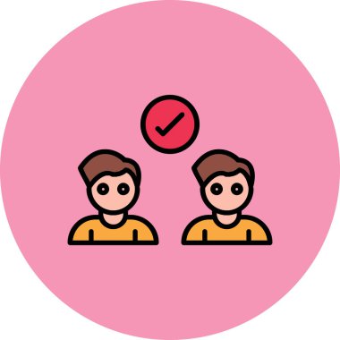 insanlar simge vektör illüstrasyonu