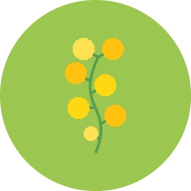 Çiçek. Web simgesi basit illüstrasyon