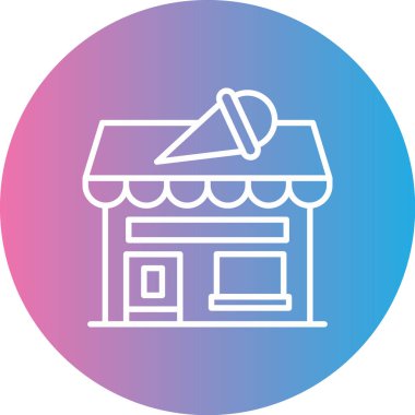 Modern yapı simgesinin vektör illüstrasyonu