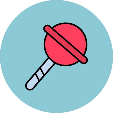 Lolipop simgesinin vektör çizimi