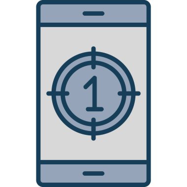 cep telefonu simgesi. Web tasarımı için basit telefon vektör simgeleri çizimi