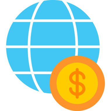 Dolar simgesi vektör illüstrasyonu