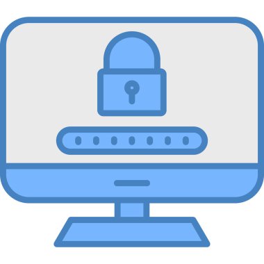 Bilgisayar. Web simgesi basit illüstrasyon