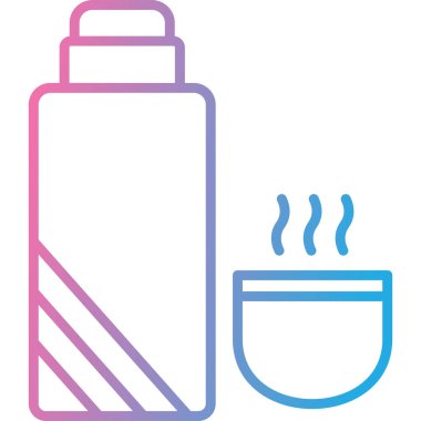 Kahve. Web simgesi basit illüstrasyon