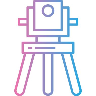 Fotoğraf makinası. Basit illüstrasyon