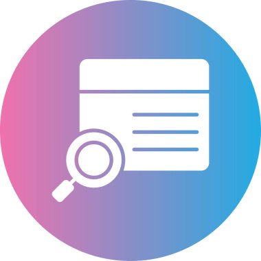 Büyütme cam vektör simgesi modern basit illüstrasyon