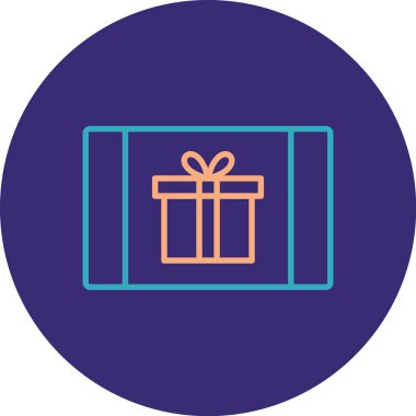 hediye simgesi vektör illüstrasyonu