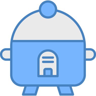 yemek ve mutfak simgesi, vektör illüstrasyonu