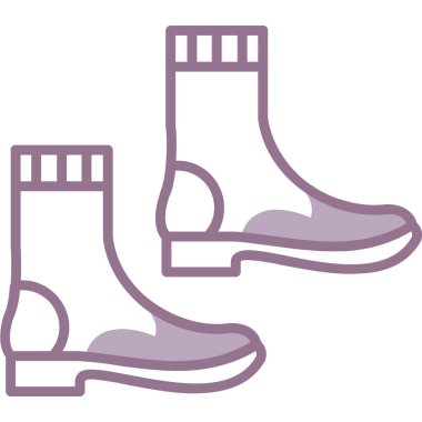 Bir çift çizmenin vektör çizimi