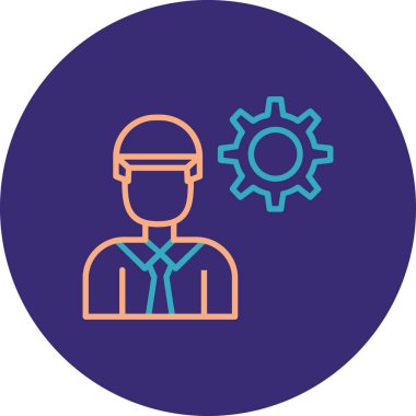 dişli simgesi olan işçiler