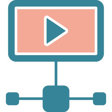 video simgesi, vektör illüstrasyonu